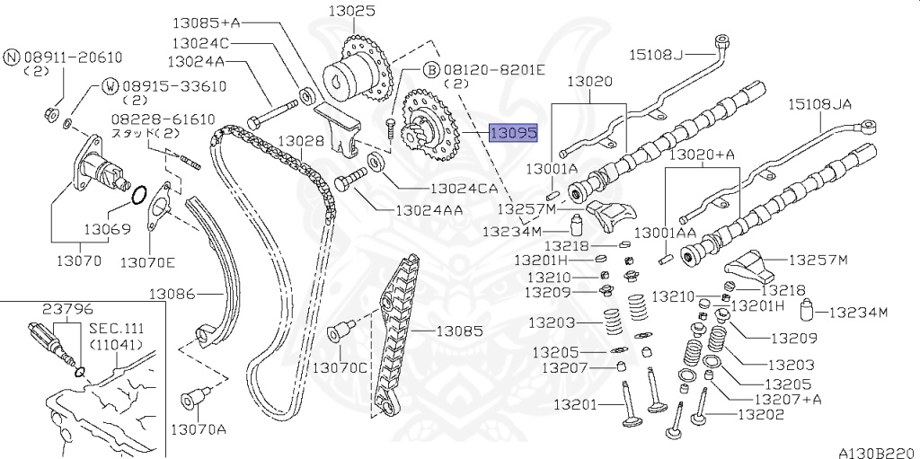 13095-52F00 - Nissan - CAMSHAFT SPROCKET ASSEMBLY - Nengun Performance