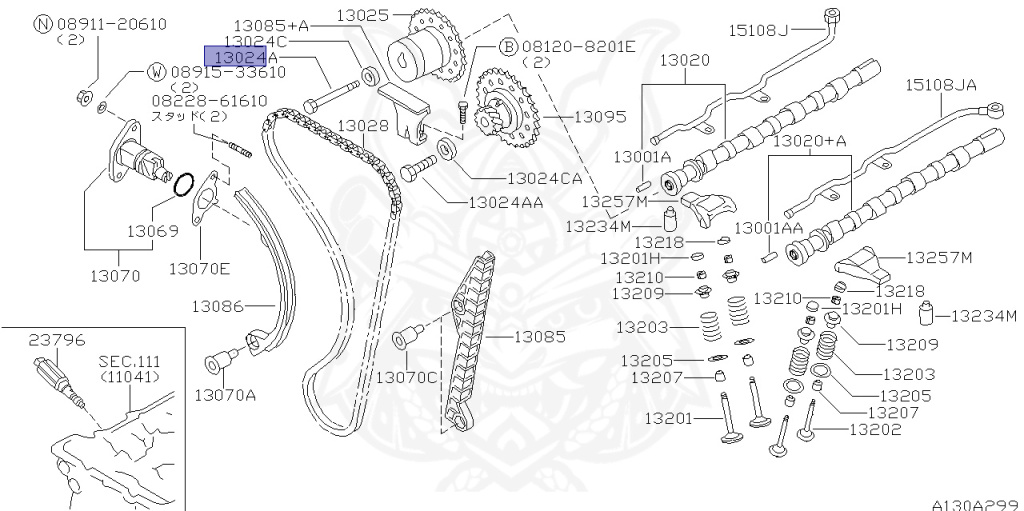 Nissan - Silvia - S14 - 1993 - QS - HARDTOP(K) - AUTOMATIC TRANSMISSION(AT) - TWO WHEELS STEERING(2WS) - SR20DE