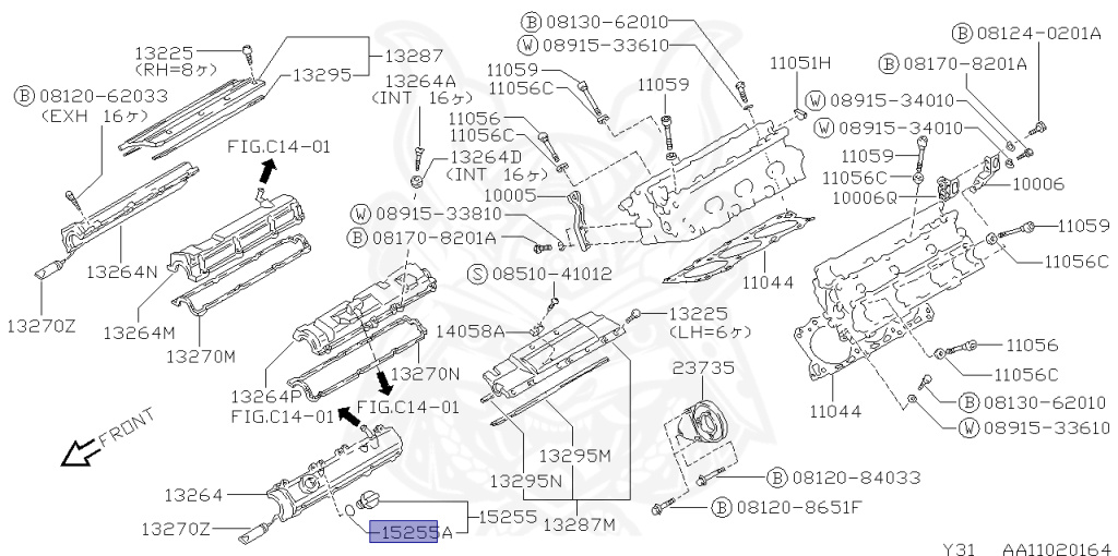 Nissan - Cedric/Gloria - Y31 - 1987 - BRO TYPE - HARDTOP(K) - AUTOMATIC TRANSMISSION(AT) - VG20DT