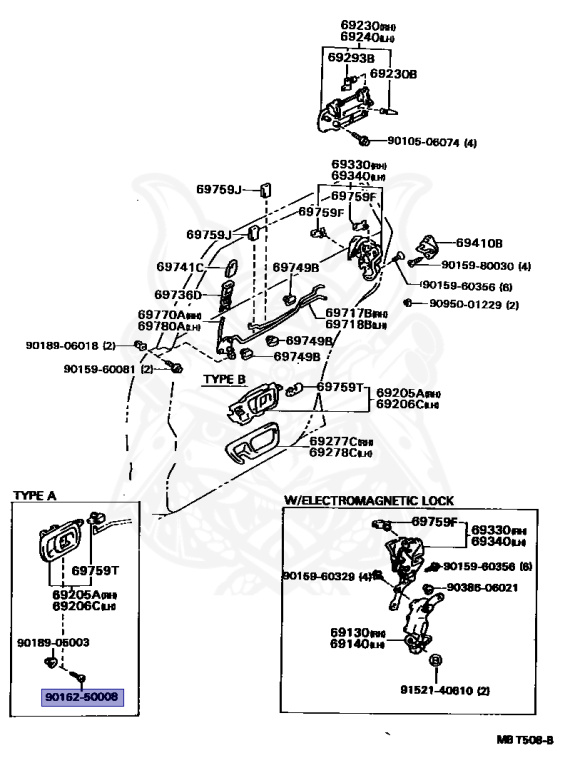 90162-50008 - Toyota - SCREW - Nengun Performance