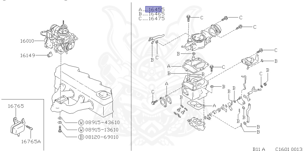 Nissan - Sunny - B11 - 1983 - GXL - 3 DOOR HATCHBACK(3HB) - 5 SPEED MANUAL TRANS(F5) - E15S