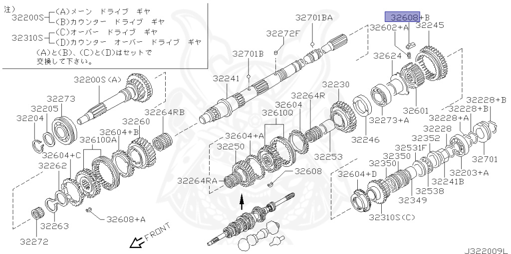Nissan - Skyline - R32 GTS - R32 - 1991 - GTS.Type S - 2-door sports coupe (2K) - Hi-Cas 2-Link (HI.2WD) - MANUAL TRANS 5-SPEED(MT.F5) - RB20DE