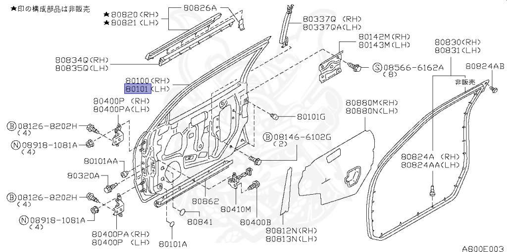 Nissan - Skyline - R34 25GT - ENR34 - 2000 - 25GT - 4 DOOR SEDAN(4S) - AUTOMATIC-FLOOR SHIFT(AT.F4) - High-speed 2-link (IRS.2WD) - RB25DE
