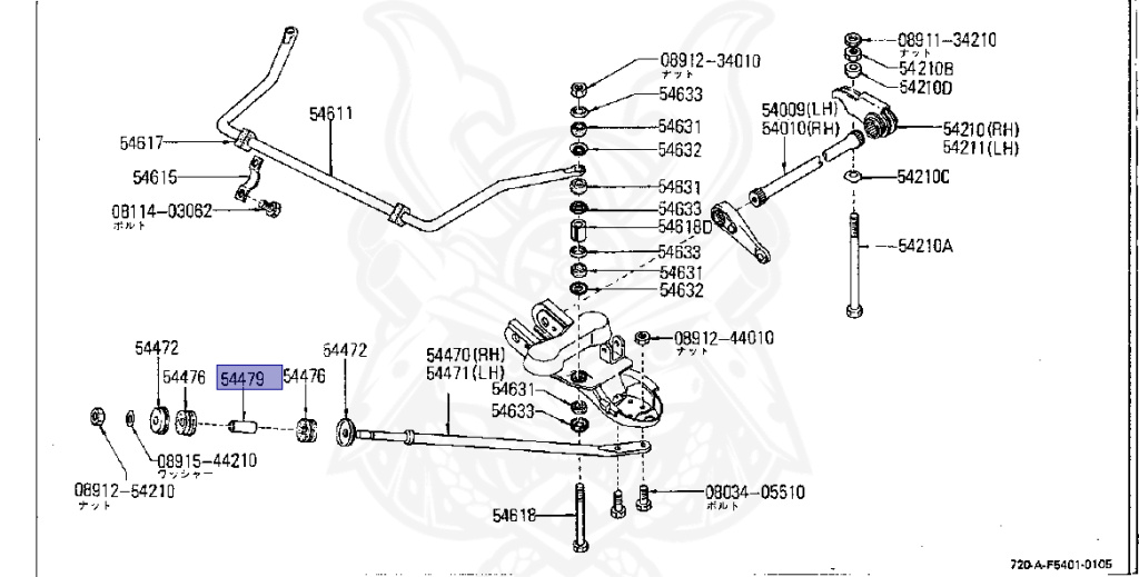 Nissan - Datsun - 720 - 1982 - DELUXE TYPE - Temporary Track (TL) - 4 WHEEL DRIVE(4WD) - 5 SPEED MANUAL TRANS(F5) - Z18S
