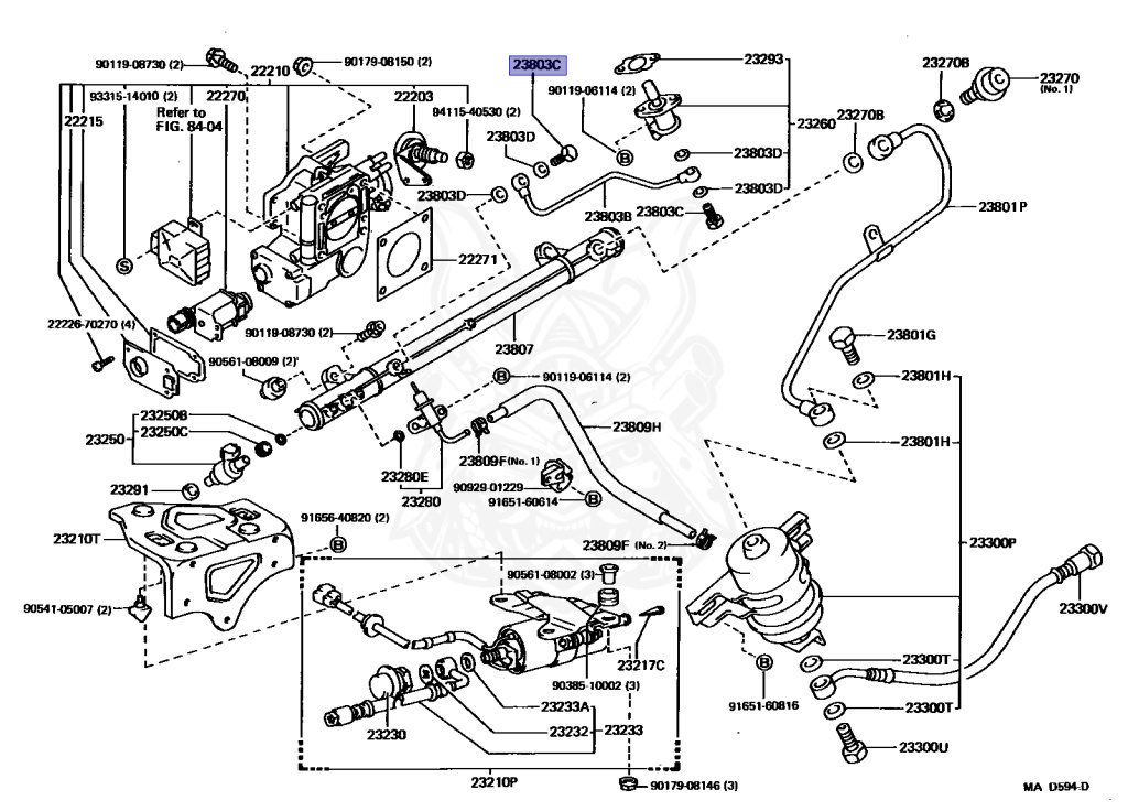 Shi-c様 90401-08003 - Toyota - Union Bolt (for Fuel Pipe) - Nengun