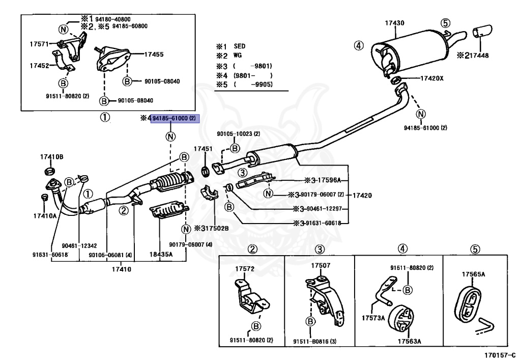 Toyota - Camry - SXV20W - 2000 - WAGON - 5SFE