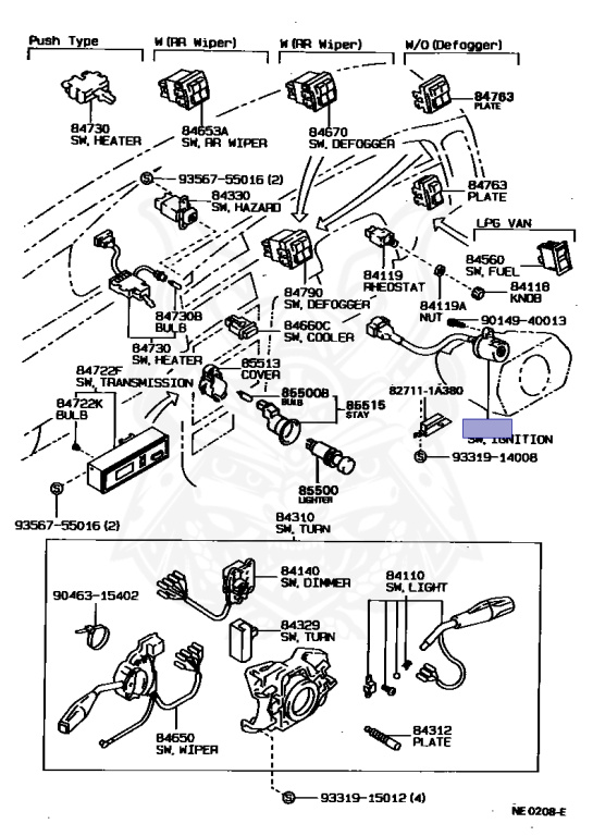 Toyota - Corolla - CE90 - 1987 - DX TYPE - 4-DOOR - Manual - 1C