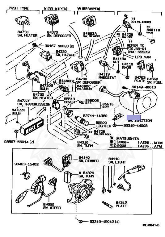 Toyota - Corolla - CE90 - 1990 - DX TYPE - 4-DOOR - Manual - 1C