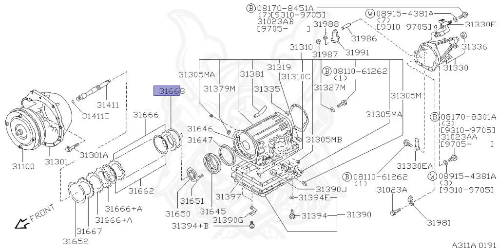 Nissan - Silvia - S14 - 1997 - KS - HARDTOP(K) - AUTOMATIC TRANSMISSION(AT) - FOUR WHEELS STEERING(4WS) - SR20DET