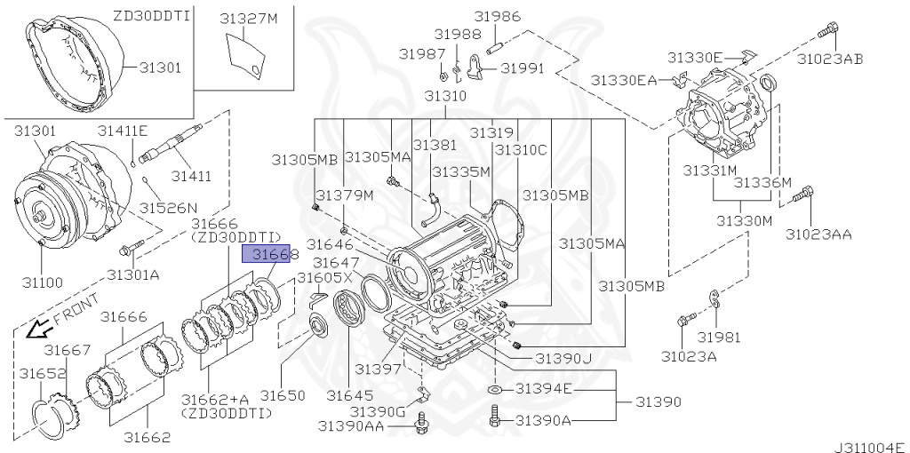 Nissan - Pathfinder - R50 - 2000 - XE TYPE - WAGON(W) - 4 WHEEL DRIVE(4WD) - AUTOMATIC TRANSMISSION(AT) - VG33E