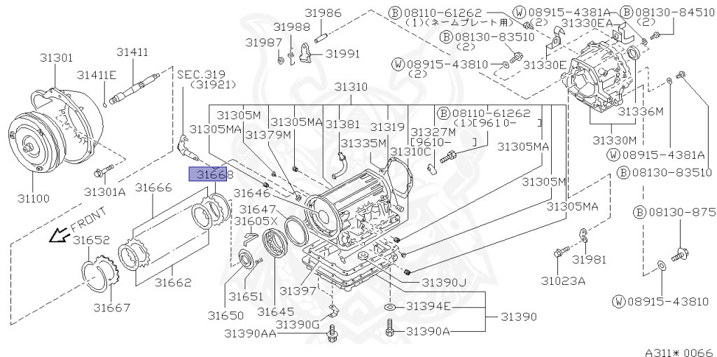 Nissan - Mistral - R20 - 1995 - SEDAN - WAGON(W) - AUTOMATIC TRANSMISSION(AT) - TD27T