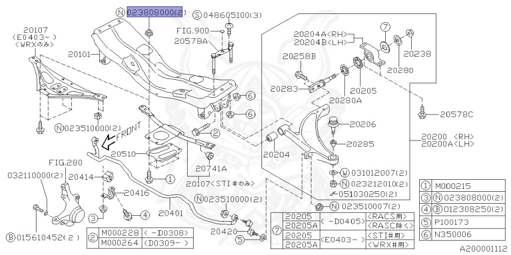 Subaru - Impreza WRX - GDA - Jan-2004 - Dec-2005 - WRXWRL - Sedan - 4W - 5-speed manual transmission - Right hand - EJ205