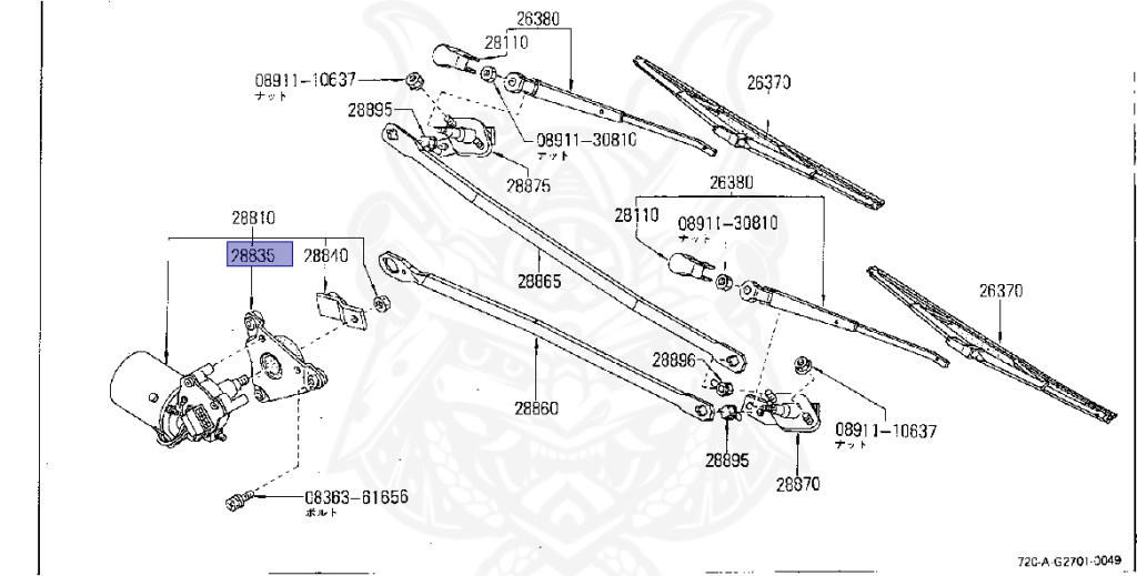 Nissan - Datsun - 720 - 1984 - GL TYPE - Temporary Track (TL) - 2 WHEEL DRIVE(2WD) - Column Manual 5th (R5) - SD23