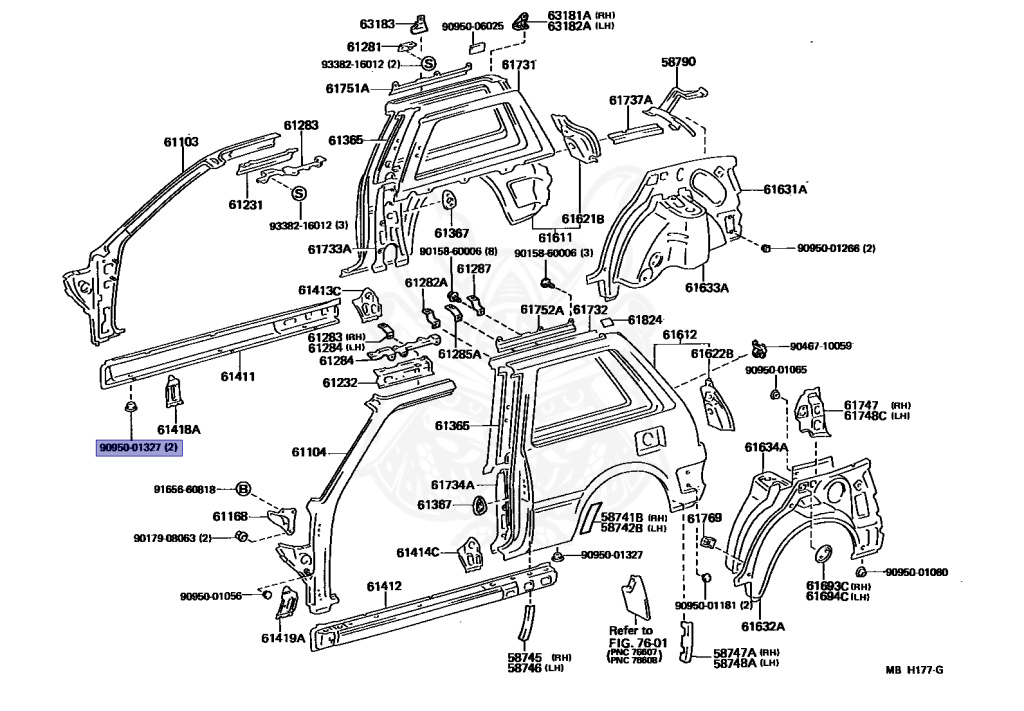 90950-01327 - Toyota - Hole Plug - Nengun Performance