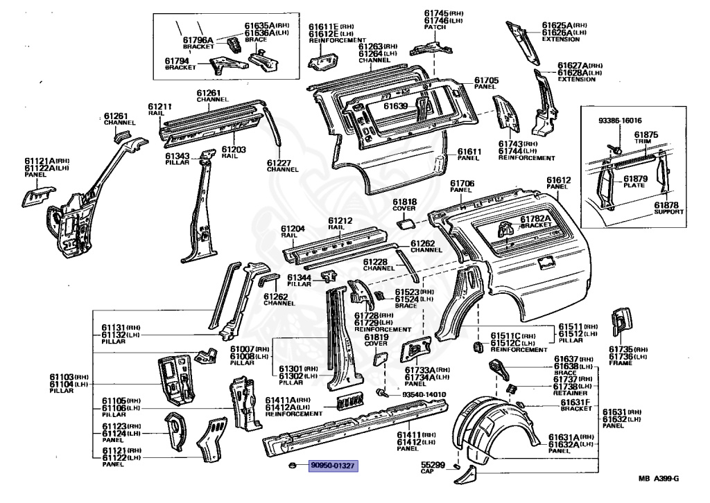 90950-01327 - Toyota - Hole Plug - Nengun Performance