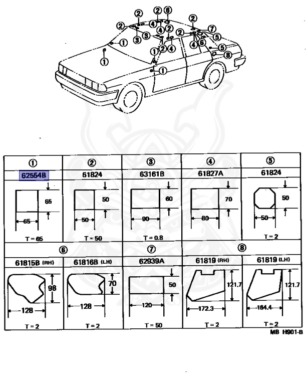 Toyota - Cresta - SX70 - 1984 - SUPER CUSTOM TYPE - SEDAN - Automatic - 1SU