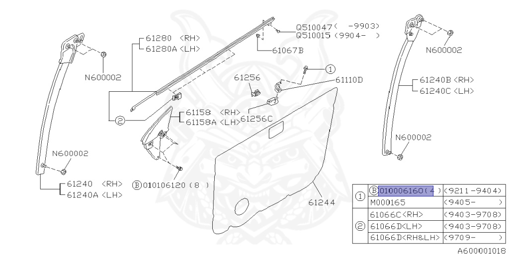 Subaru - Impreza Sports Wagon WRX - GF8 - Jan-1998 - WRX - Wagon - F4WD - Manual Transmission - Right hand - EJ20G