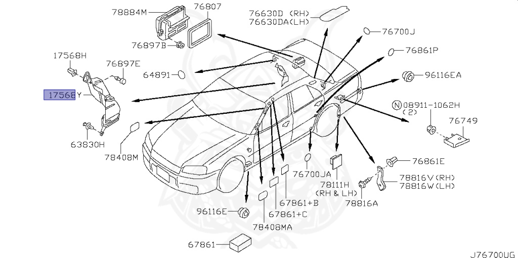 Nissan - Skyline - R34 25GT - ENR34 - 2001 - 25GT FOUR - 4 DOOR SEDAN(4S) - AUTOMATIC-FLOOR SHIFT(AT.F4) - Hi-cast 4-link (IRS.4WD) - RB25DE