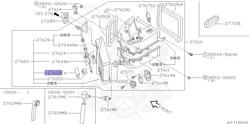 Nissan - Serena - C23 - 1996 - FX Rio - WAGON(W) - 2 WHEEL DRIVE(2WD) - AUTOMATIC TRANSMISSION(AT) - SR20DE