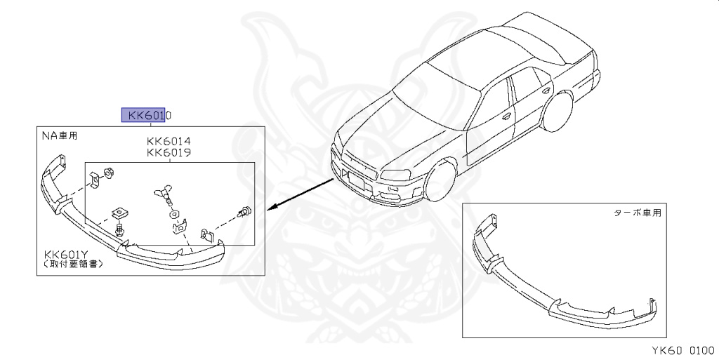 Nissan - Skyline - R34 25GT - ENR34 - 1998 - 25GT - 4 DOOR SEDAN(4S) - AUTOMATIC-FLOOR SHIFT(AT.F4) - High cast, 2-link (IRS.2WD) - RB25DE