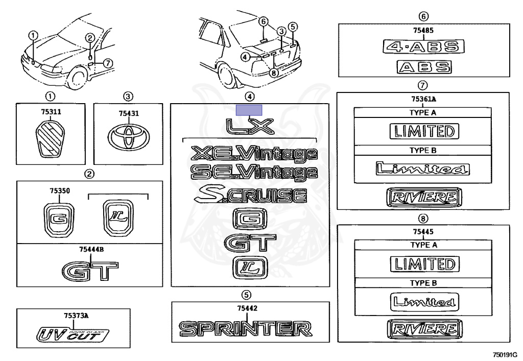 Toyota - Sprinter - AE111 - 1996 - S-CRUISE TYPE - SEDAN - Automatic - 4AFE