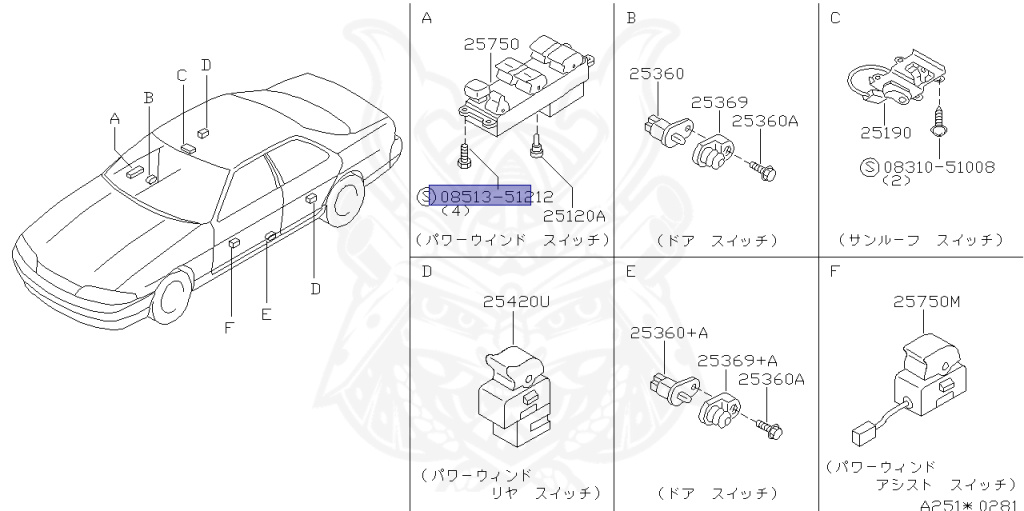 Nissan - Skyline - R33 GTS-t - ECR33 - 1995 - GTS25T/M - 4 DOOR SEDAN(4S) - 2 WHEEL DRIVE(2WD) - MANUAL TRANS 5-SPEED(MT.F5) - HICAS - RB25DET