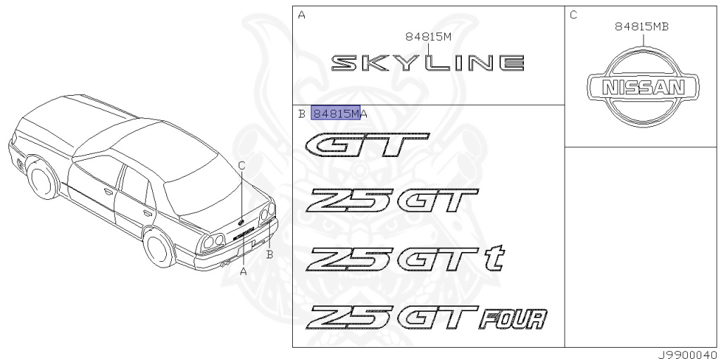 Nissan - Skyline - R34 25GTT - ER34 - 2002 - 25GT TURBO - 2-door hardtop (2K) - MANUAL TRANS 5-SPEED(MT.F5) - HI-CAS 2-Link Drive (HI.2WD) - RB25DET