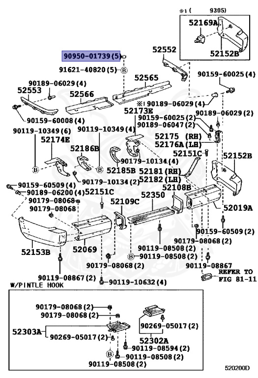 90950-01739 - Toyota - Hole Plug - Nengun Performance