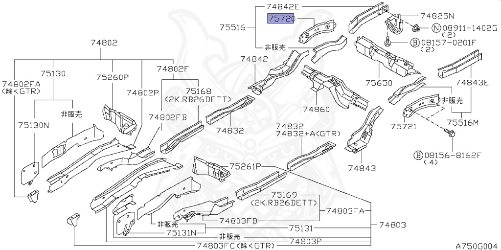 Nissan - Skyline GT-R - BNR34 - 2001 - GTR TYPE - 2 door hard top (2K) - MANUAL MISSION 6-SPEED(MT.F6) - Hi-Cas 4-Link (HI.4WD) - RB26DETT