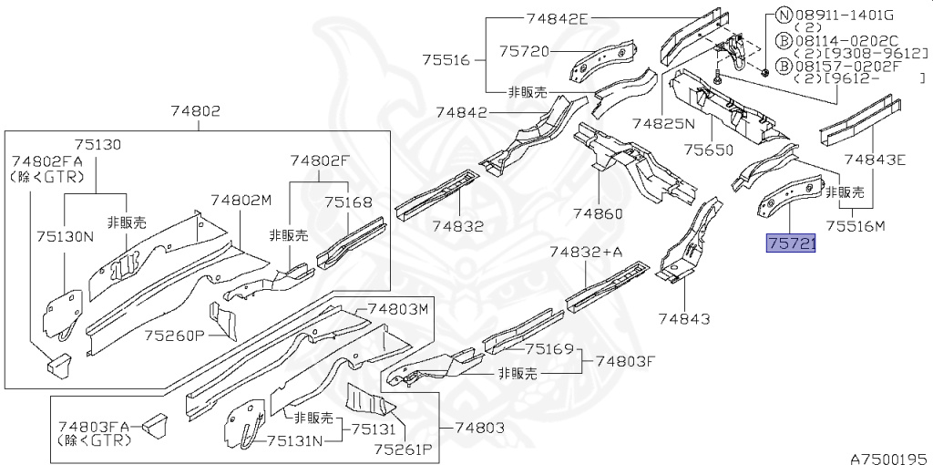 Nissan - Skyline GT-R - BCNR33 - 1995 - GTR TYPE - 2 door hard top (2K) - 4 WHEEL DRIVE(4WD) - MANUAL TRANS 5-SPEED(MT.F5) - HICAS - RB26DETT