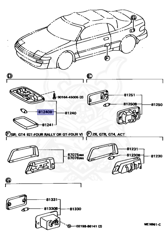 … Front turn signal lamp for Toyota Land Cruiser 70, 8