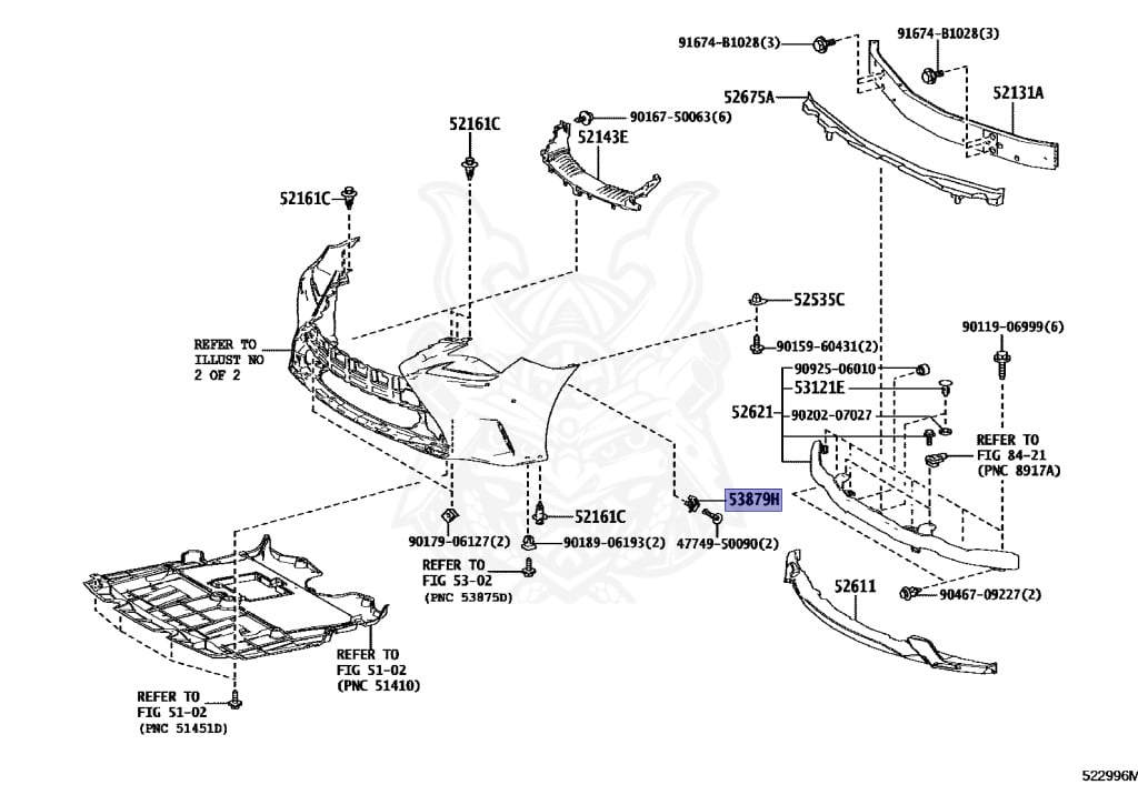 53879-30050 - Lexus - Front Fender Liner Retainer - Nengun Performance