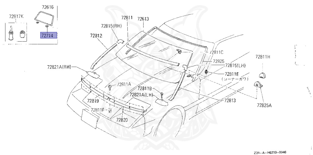 Nissan - Fairlady Z - Z31 - 1987 - ZX - AUTOMATIC TRANSMISSION(AT) - T-bar roof (KZ#) - VG30T