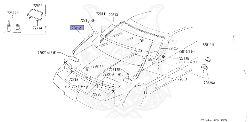 Nissan - Fairlady Z - Z31 - 1987 - ZX - AUTOMATIC TRANSMISSION(AT) - T-bar roof (KZ#) - VG30T