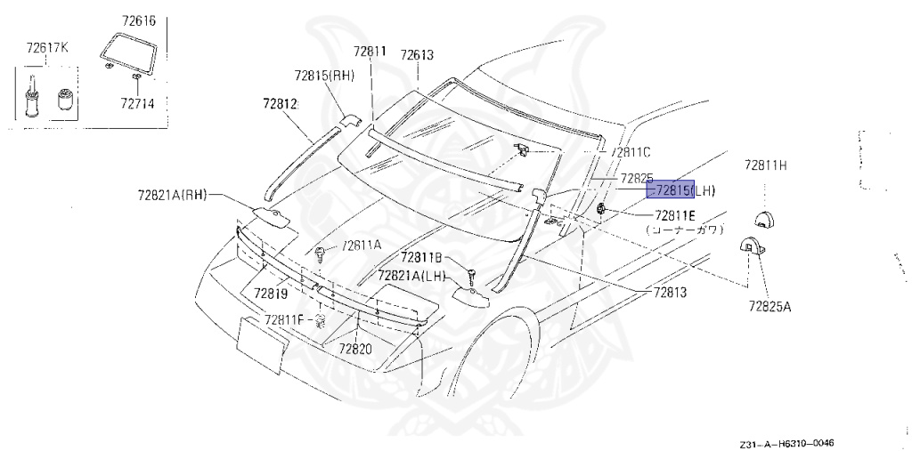 Nissan - Fairlady Z - Z31 - 1988 - ZR - MANUAL TRANSMISSION(MT) - T-bar roof (KZ#) - VG30D