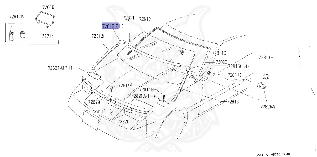 Nissan - Fairlady Z - Z31 - 1987 - ZX - AUTOMATIC TRANSMISSION(AT) - T-bar roof (KZ#) - VG30T