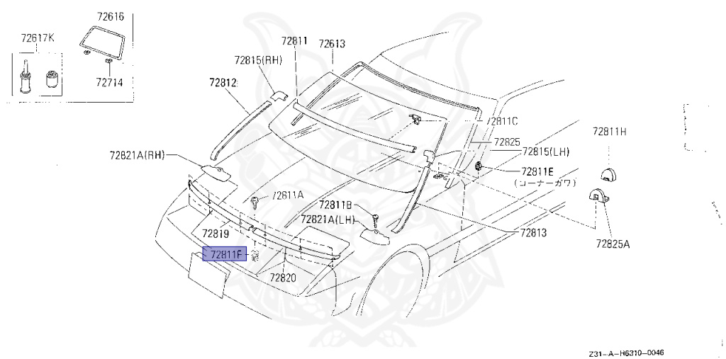 Nissan - Fairlady Z - Z31 - 1988 - ZR - MANUAL TRANSMISSION(MT) - T-bar roof (KZ#) - VG30D