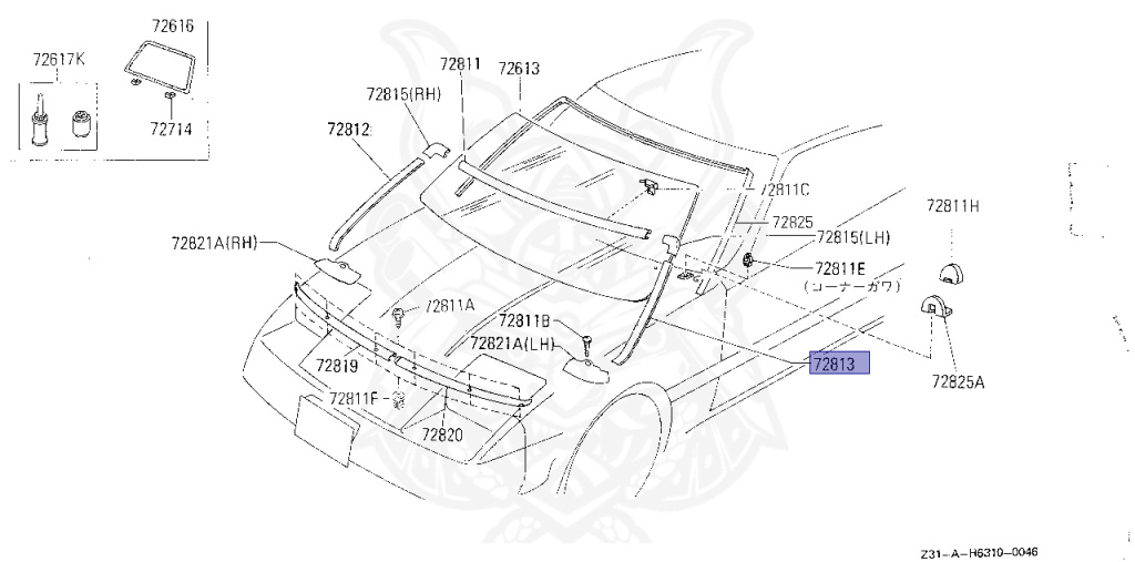 Nissan - Fairlady Z - Z31 - 1986 - ZR - MANUAL TRANSMISSION(MT) - T-bar roof (KZ#) - VG30D