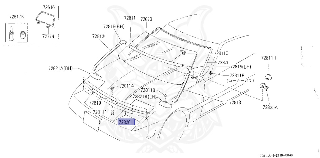Nissan - Fairlady Z - Z31 - 1987 - ZX - AUTOMATIC TRANSMISSION(AT) - T-bar roof (KZ#) - VG30T