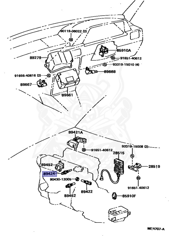 89424-28010 - Toyota - Inlet Air Temperature Sensor (for E.F.I.