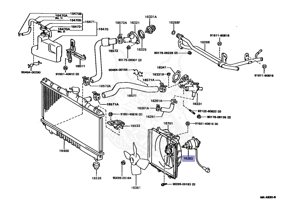 16363-10010 - Toyota - Cooling Fan Motor - Nengun Performance
