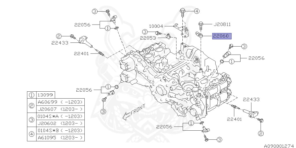 Subaru - Impreza G4 - GJ2 - Jan-2011 - 16I - Sedan - 2W - Torque converter type double-header transmission - Right hand - FB16