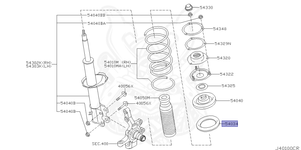 54034-AG001 - Nissan - Front Spring Seat - Nengun Performance