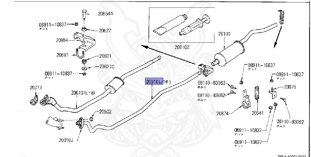 Nissan - Datsun - 720 - 1981 - GL TYPE - KING CAB(KC) - 2 WHEEL DRIVE(2WD) - 4 SPEED T/M COLUMN SHIFT(R4) - L18S