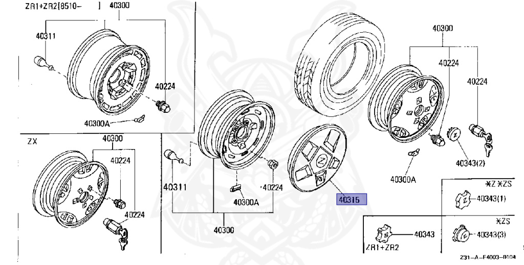 Nissan - Fairlady Z - Z31 - 1986 - ZX - MANUAL TRANSMISSION(MT) - Hyojiun Roof (Z#) - VG30T