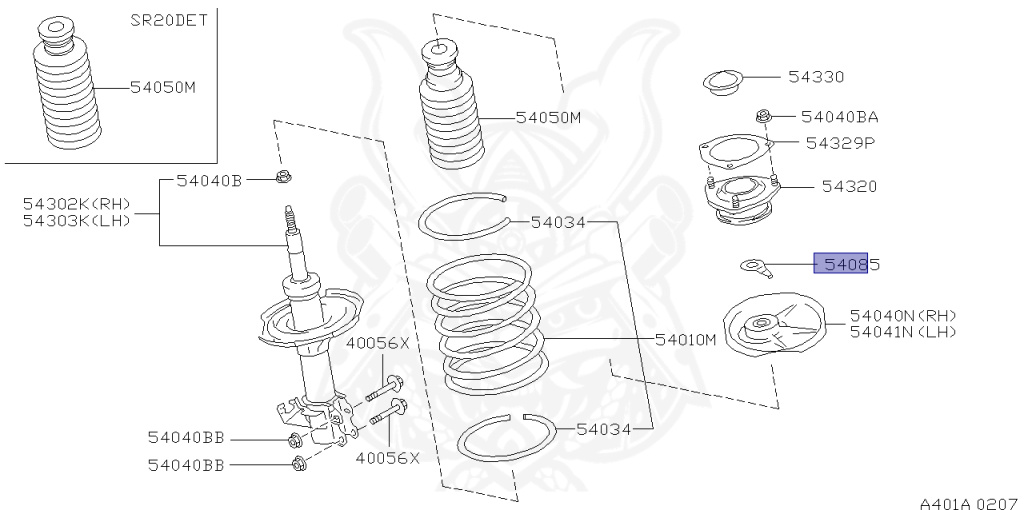 Nissan - Silvia - S14 - 1995 - QS - HARDTOP(K) - AUTOMATIC TRANSMISSION(AT) - TWO WHEELS STEERING(2WS) - SR20DE