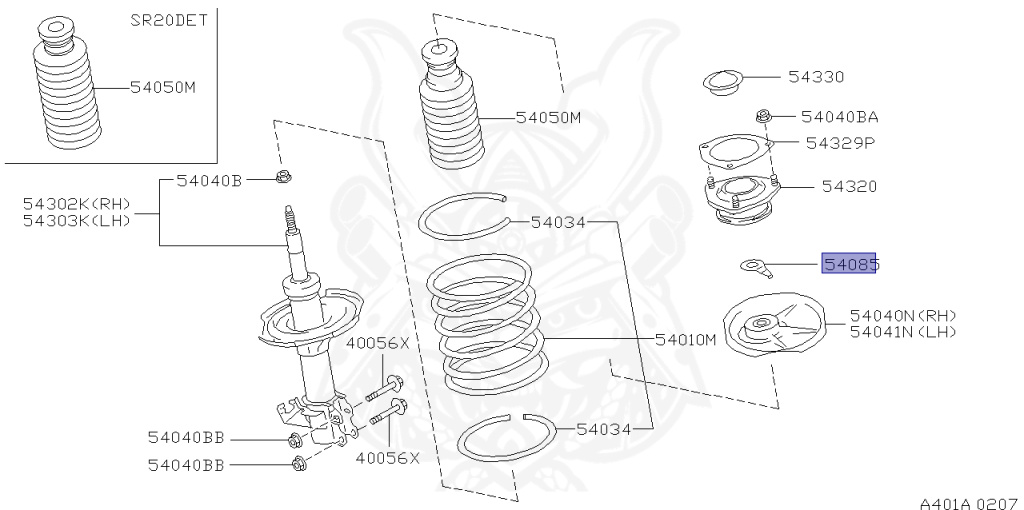 Nissan - Silvia - S14 - 1994 - KS - HARDTOP(K) - AUTOMATIC TRANSMISSION(AT) - TWO WHEELS STEERING(2WS) - SR20DET