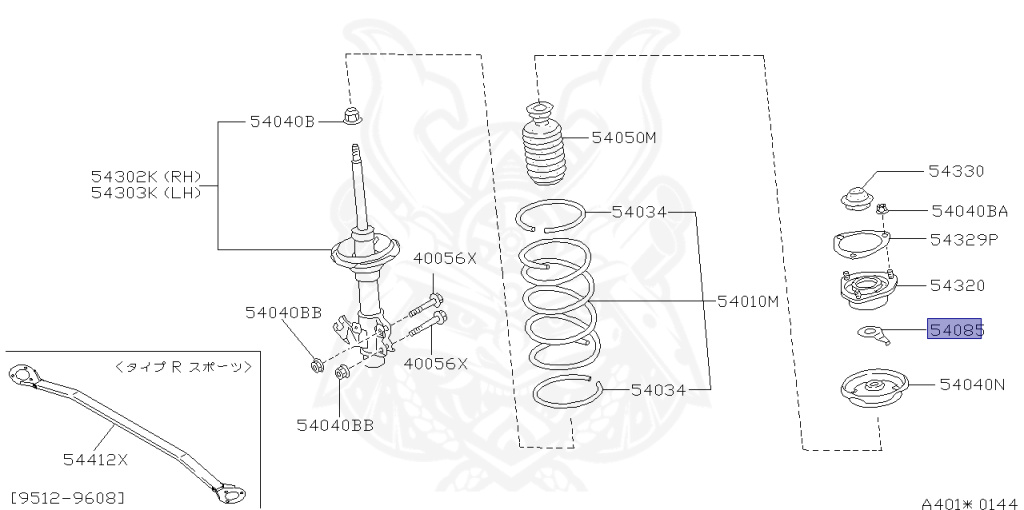 Nissan - 180SX - RS13 - 1995 - Type R/X - HATCH BACK(HB) - MANUAL TRANSMISSION(MT) - TWO WHEELS STEERING(2WS) - SR20DET
