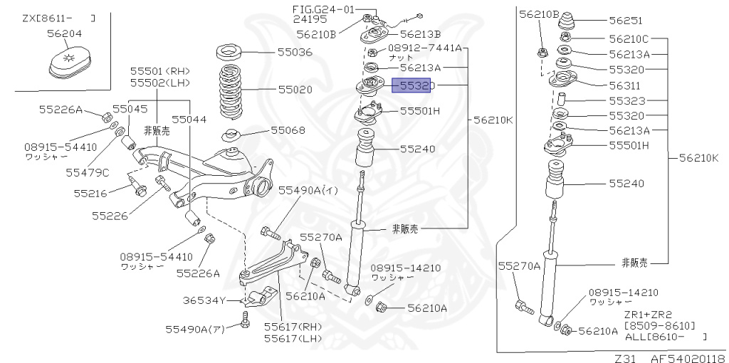 Nissan - Fairlady Z - Z31 - 1985 - ZX - MANUAL TRANSMISSION(MT) - T-bar roof (KZ#) - VG30T