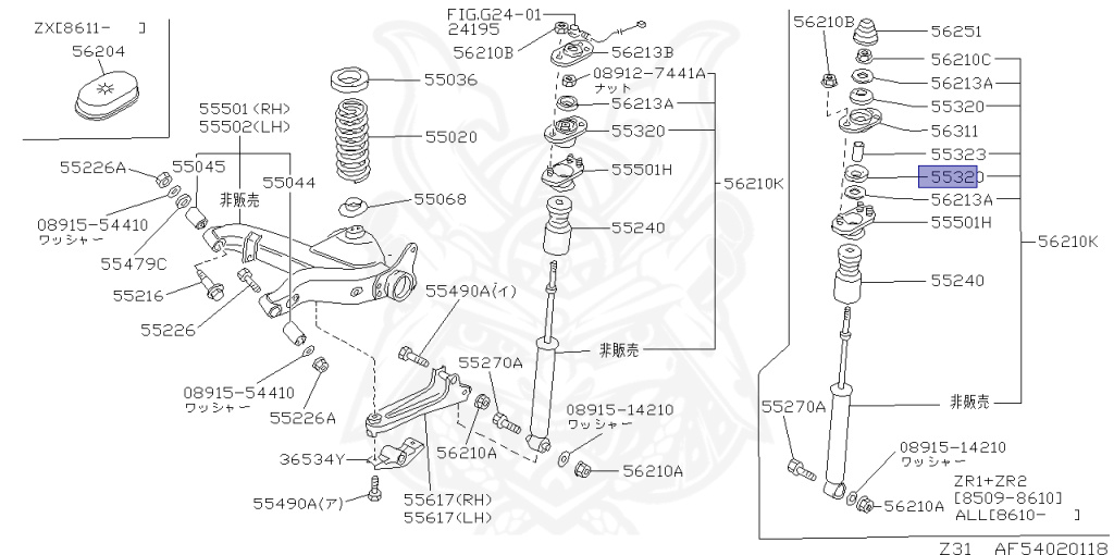 Nissan - Fairlady Z - Z31 - 1984 - ZX - MANUAL TRANSMISSION(MT) - T-bar roof (KZ#) - VG30T